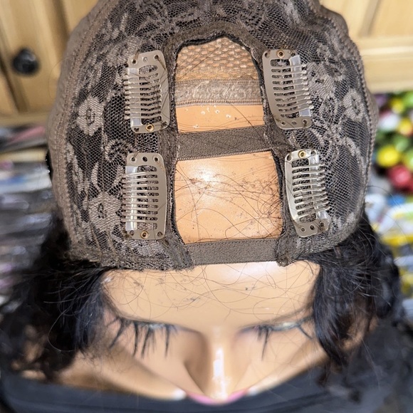 ❤️Lot 2069❤️ New 100% Human Hair U Part 24” wig ❤️ medium to small head Density - Picture 5 of 10